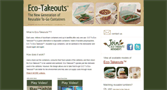 Desktop Screenshot of ecotakeouts.com